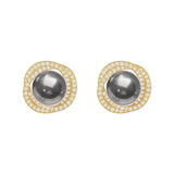 Grey Pearl Earrings Halloween Jewelry Women's Party Ear Accessories