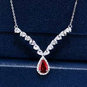 Angel Wings Necklace Water Drop Brilliant Jewelry Gift