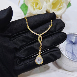 Angel Wings Necklace Water Drop Female Jewelry