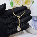 Angel Wings Necklace Water Drop Female Jewelry
