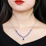 Pear Shape Gem Necklace Brilliant Jewelry Gift
