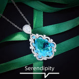 Water Drop Pear Necklace High Carbon Zircon Jewelry