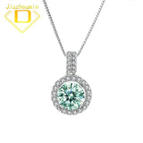 S925 Silver Mosonite Pendant with Certificate for Women's Gift