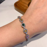 Sophisticated Tourmaline Diamond Bracelet for Women