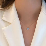 Crystal Necklace Bright Zircon Girl Gift