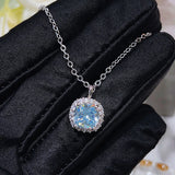 Crystal Necklace Bright Zircon Girl Gift