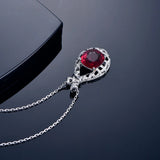 Natural Pigeon Blood Red Necklace for Women