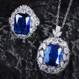 Cotton Emerald Necklace with Zircon Jewelry for Women