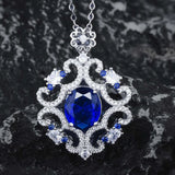 Tanzanite Sapphire Necklace Female Collar Chain Jewelry