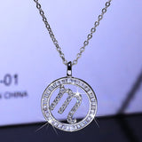 Zodiac Constellation Necklace for Women - Elegant Zircon Collar Chain Jewelry