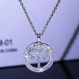 Zodiac Constellation Necklace for Women - Elegant Zircon Collar Chain Jewelry