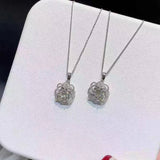 Hollow Rose Necklace Zircon Girl Gift