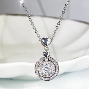 Compass Necklace Zircon Girl Gift Party