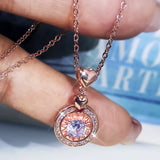 Compass Necklace Zircon Girl Gift Party