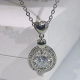 Compass Necklace Zircon Girl Gift Party