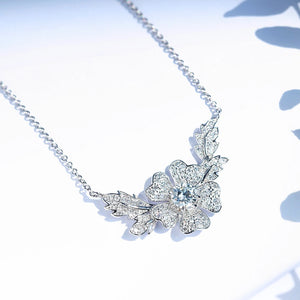 Women Necklace Smile Flower Necklace Female Collar Chain Jewelry