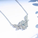 Women Necklace Smile Flower Necklace Female Collar Chain Jewelry
