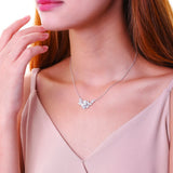 Women Necklace Smile Flower Necklace Female Collar Chain Jewelry