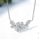Women Necklace Smile Flower Necklace Female Collar Chain Jewelry