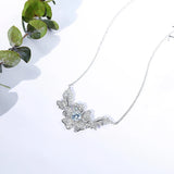 Women Necklace Smile Flower Necklace Female Collar Chain Jewelry