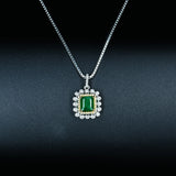 High Carbon Diamond Pendant Necklace