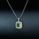 High Carbon Diamond Pendant Necklace