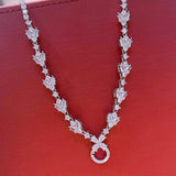 Women Necklace Zircon Jewelry Girl's Holiday Gift Party