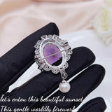 High Carbon Diamond Women Necklace Tears Pearl Pendant Necklace