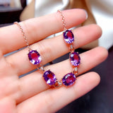 Women's Bracelet Egg Surface Synthetic Amethyst Jewelry