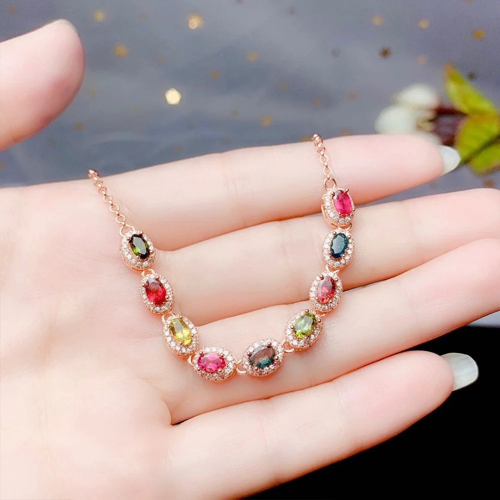 Zircon Candy Colored Diamond Bracelet Wedding Gift