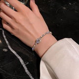 Elegant Zircon Diamond Tennis Bracelet for Women