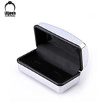 Silver Plated Cufflinks Men's Shirt Cufflinks Handcase Cufflinks Tie Clip Box
