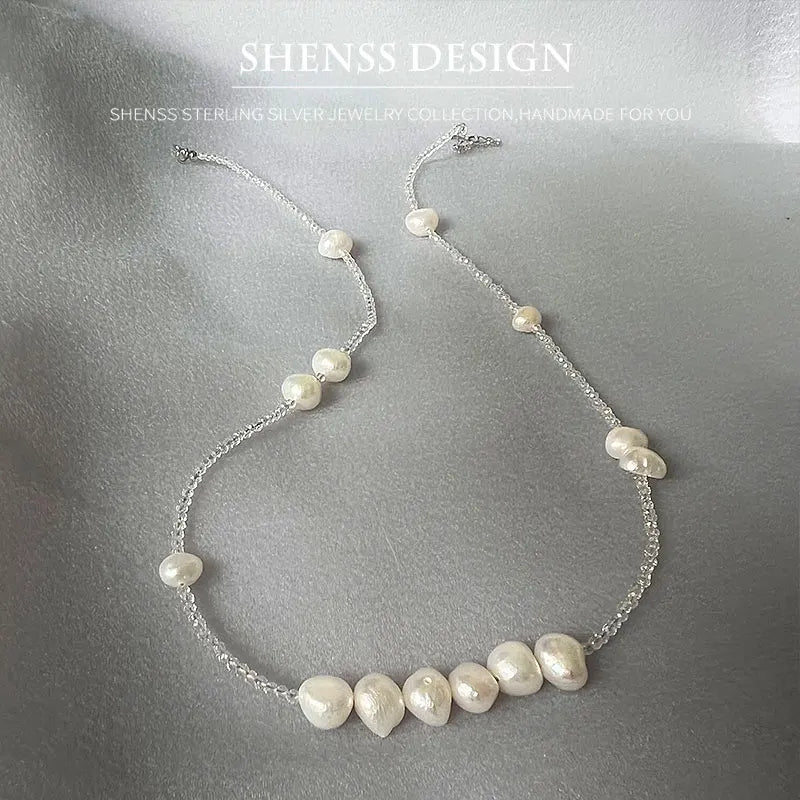 Elegant Baroque Pearl Necklace