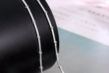 925 Silver Snake Chain Choker Necklace for Women