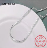925 Silver Snake Chain Choker Necklace for Women