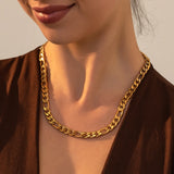 Minimalist Stainless Steel Snake Chain Choker Necklace for Women