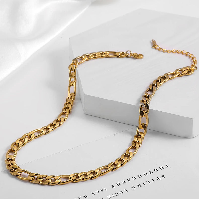 Minimalist Stainless Steel Snake Chain Choker Necklace for Women