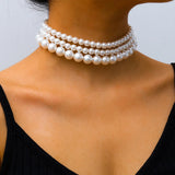 Multilayer Baroque Pearl Choker Necklace for Women