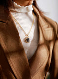 Moonstone Amethyst Pendant Necklace for Women
