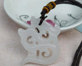 Afghan Jades Openwork Pendant Dragon Necklace Lucky Accessories