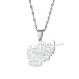 Afghanistan Cities Name Pendant Necklaces for Women Afghan Men Jewelry