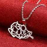 Afghanistan Map Cities Name Pendant Necklace for Women, Gold Afghan Maps Jewelry
