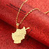 Afghan Map Cities Name Pendant Necklace Afghan Maps Jewelry
