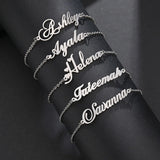 Afirstee Personalized Name Bracelet - Stainless Steel DIY Bracelet