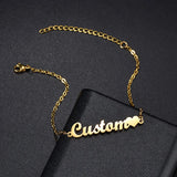 Afirstee Personalized Name Bracelet - Stainless Steel DIY Bracelet