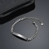 Custom Stainless Steel Name Bracelet, 3 Nameplate Date Jewelry Gift