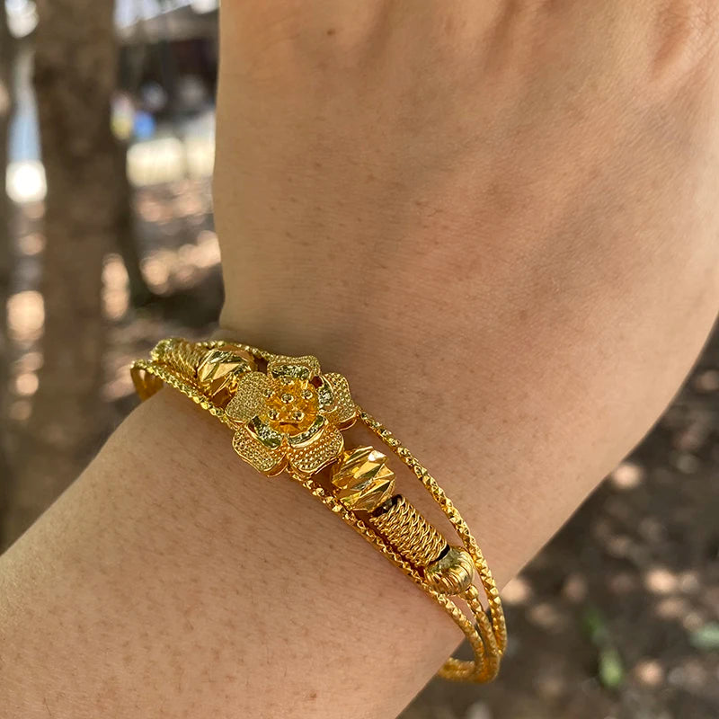 African Wedding Gift Beads Dubai Copper Bangles