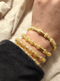 Africa Dubai Bangle For Women African Flower Plated Bangle Bracelets