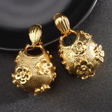 African Women's Ear Jewelry Dubai Wedding Earrings Pendant Necklace