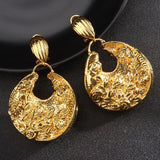 African Women's Ear Jewelry Dubai Wedding Earrings Pendant Necklace